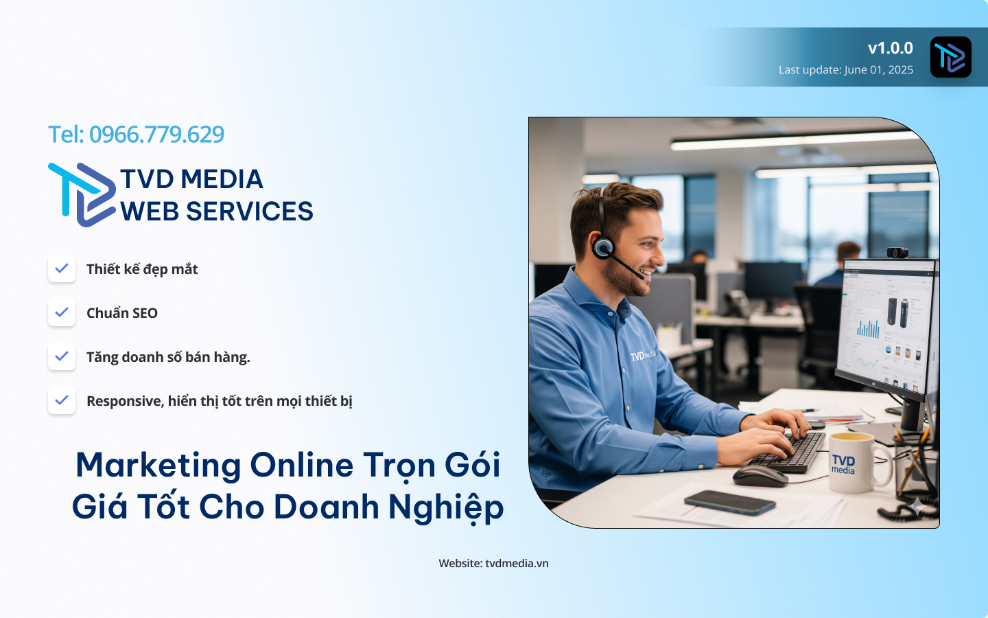 Dịch vụ Marketing Online Trọn Gói Giá Tốt Cho Doanh Nghiệp - TVD Media