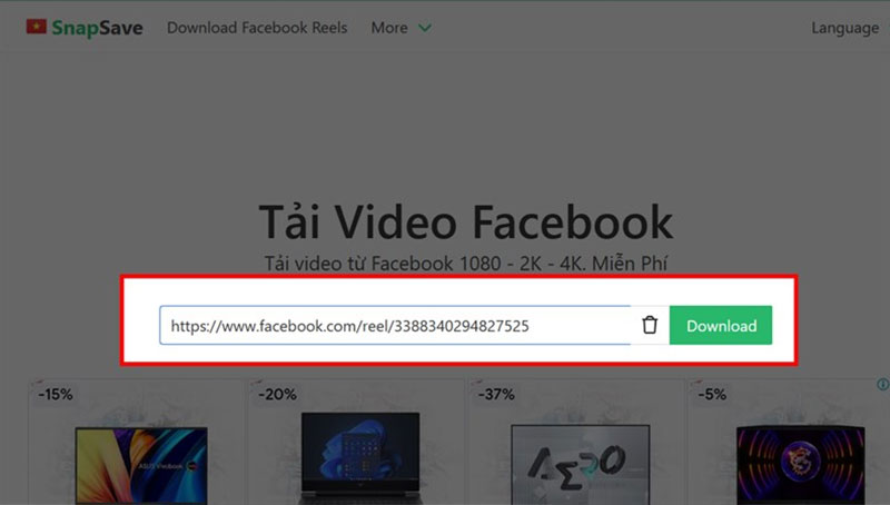 Cách tải video trên Facebook về máy tính