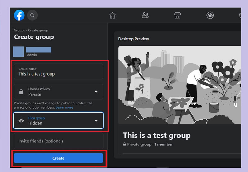 Cách tạo nhóm trên Facebook bằng máy tính